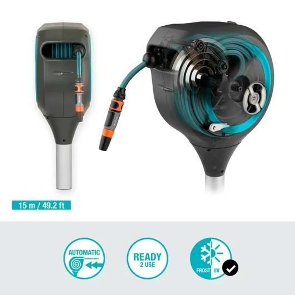 VOOLIKUPOOLI KOMPLEKT VAIAGA GARDENA ROLL-UP S 15M, TÜRKIIS