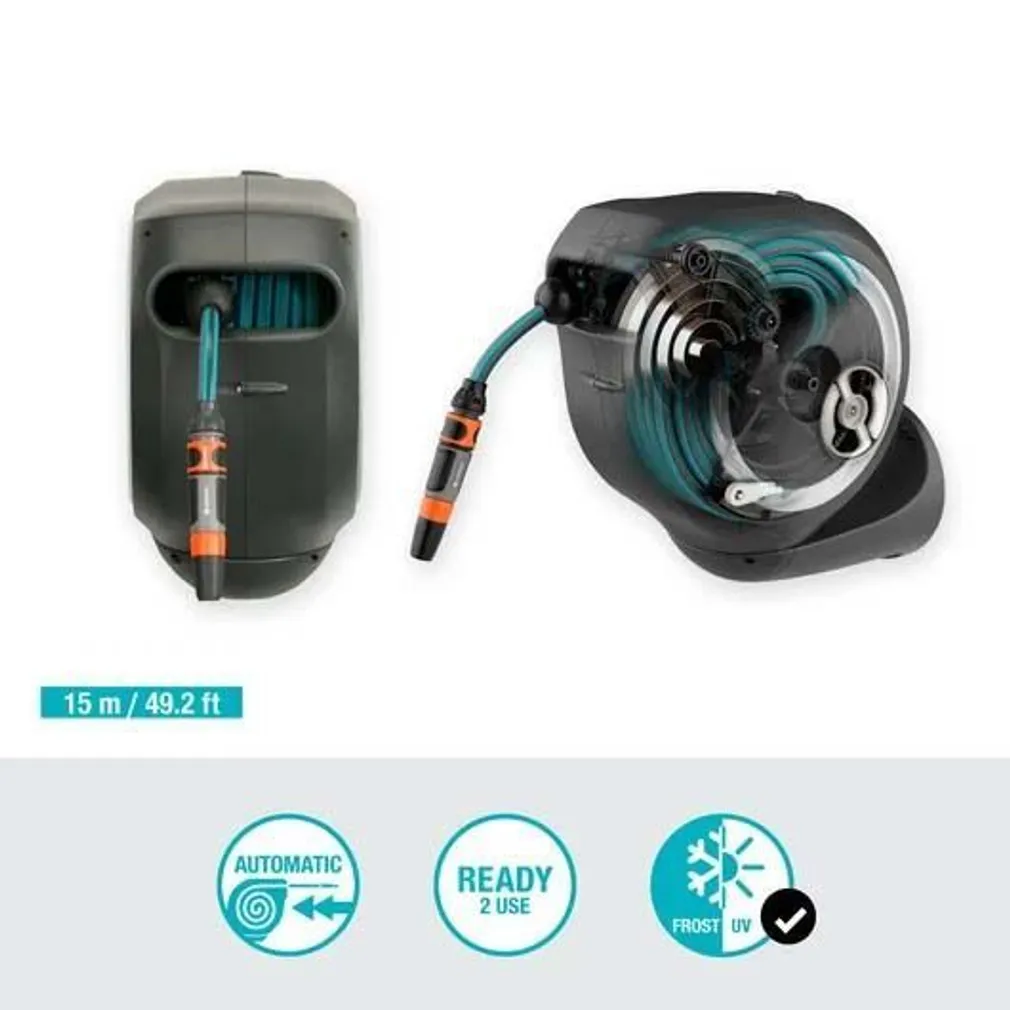 VOOLIKUPOOLI KOMPLEKT SEINALE GARDENA ROLL-UP S 15M, VALGE