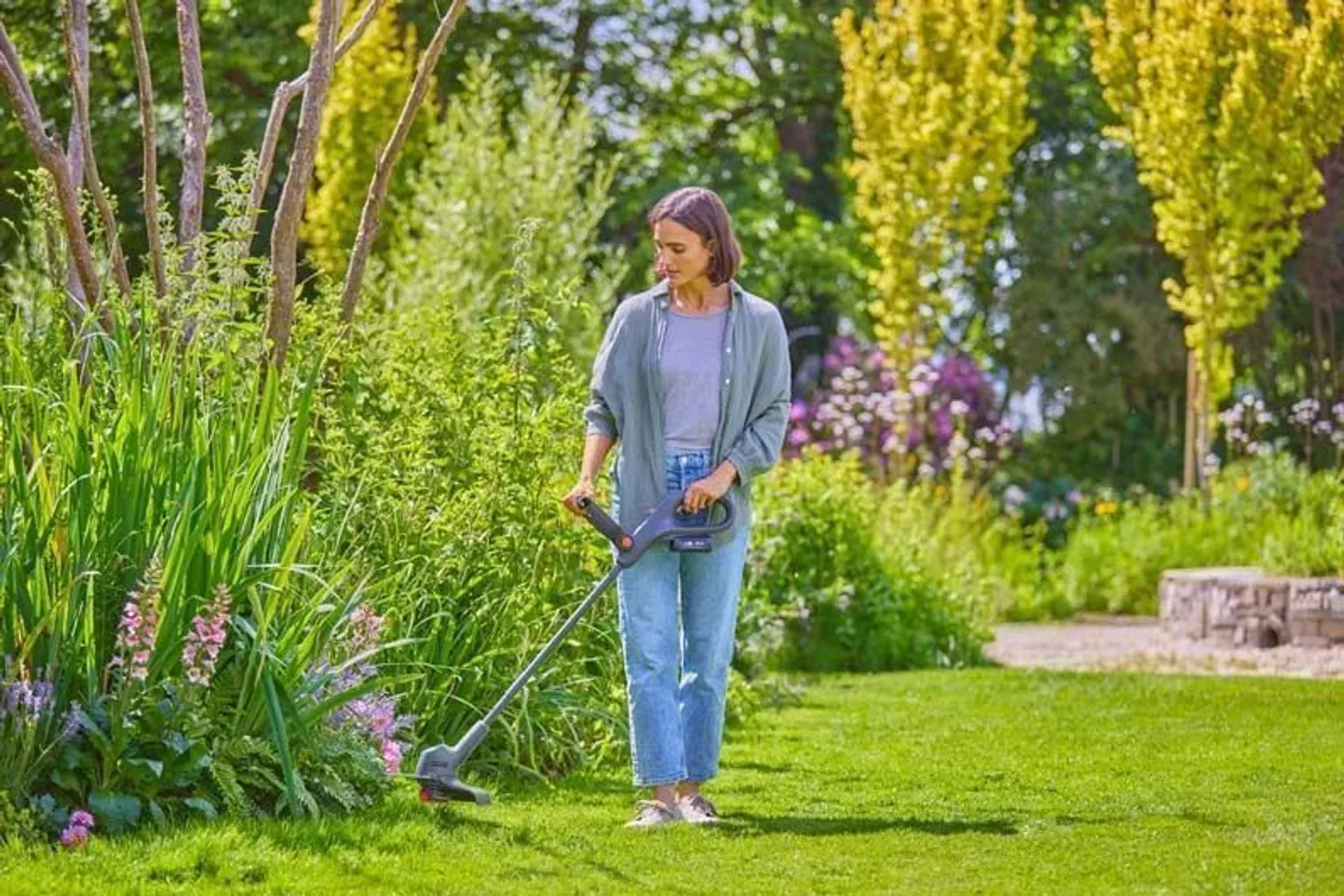 MURUTRIMMER GARDENA EASYTRIM 25/18V P4A , ILMA AKU JA LAADIJATA