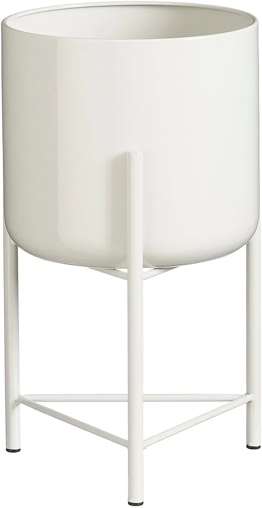 ÜMBRISPOTT JALGADEGA MICA DECORATIONS COLYN 30X17CM METALL VALGE