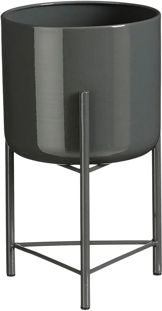 ÜMBRISPOTT JALGADEGA MICA DECORATIONS COLYN 30X17CM METALL MUST