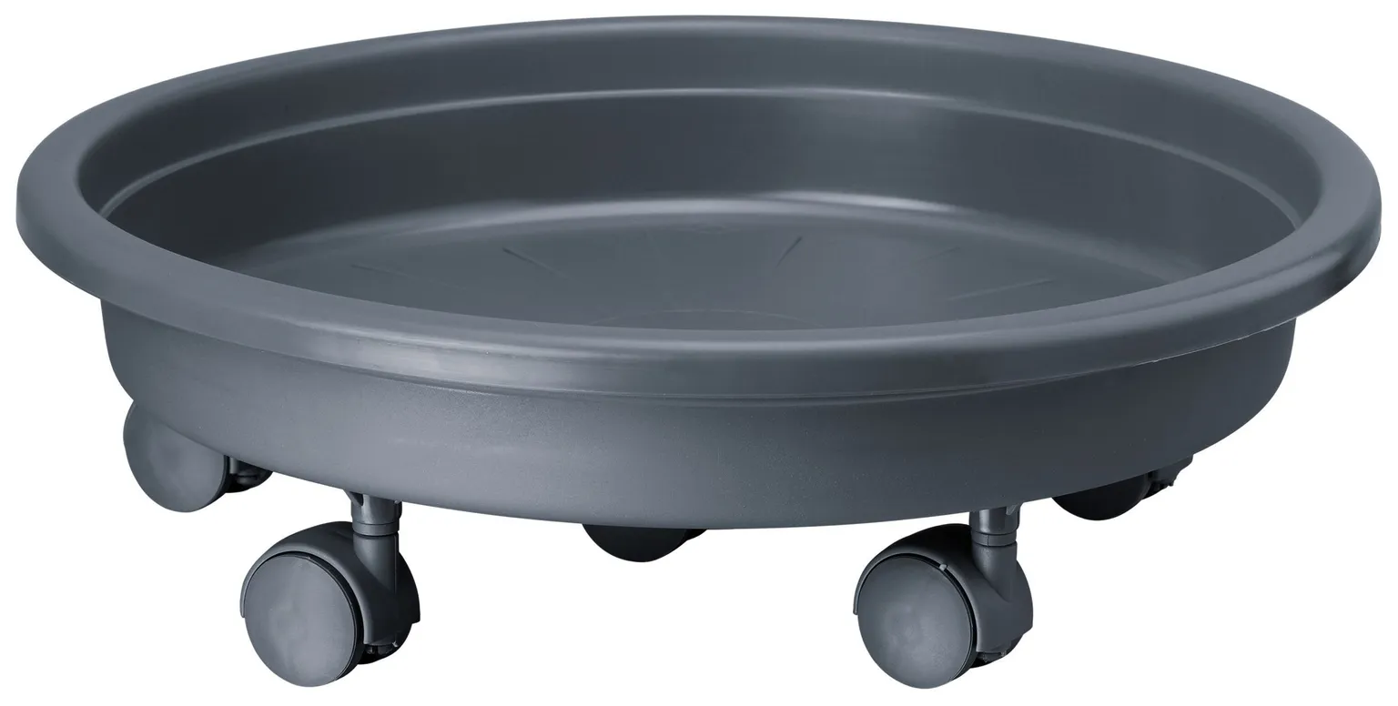 LILLEPOTI ALUS FORM-PLASTIC AFRO 26 RATASTEGA ANTRATSIIT