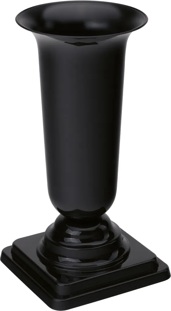 HAUAVAAS FORM-PLASTIC DAMA 13X26,7CM MUST METALLIK