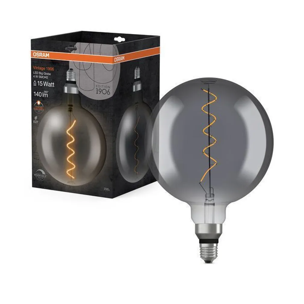 LED LAMP OSRAM VINTAGE BIG GLOBE 4W E27 140LM 1800K SUITSUHALL