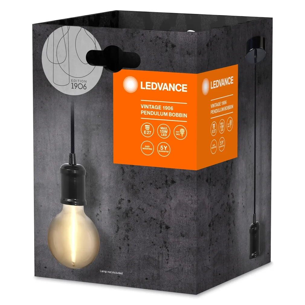 RIPPVALGUSTI LEDVANCE VINTAGE PENDULUM BOBBIN E27 MUST
