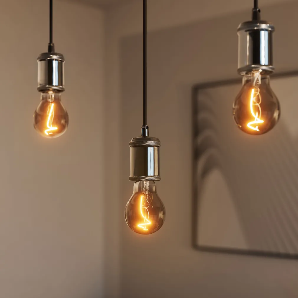 RIPPVALGUSTI LEDVANCE VINTAGE PENDULUM BOBBIN E27 METALL MUST