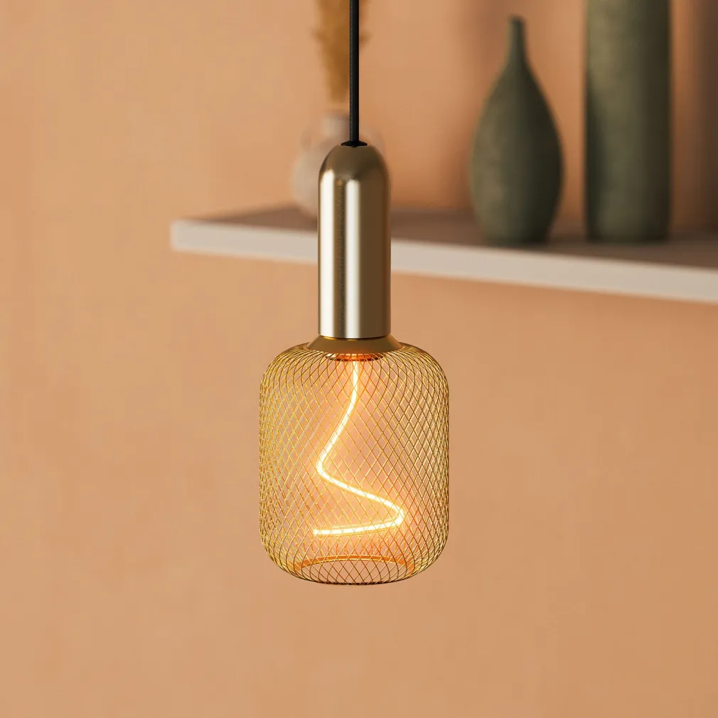 RIPPVALGUSTI LEDVANCE PENDULUM ROUND E27 KULDNE