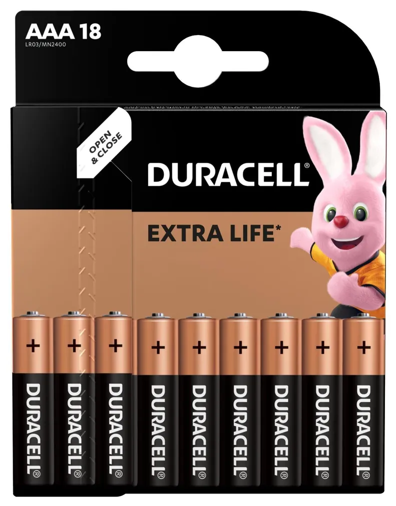 PATAREI DURACELL AAA/MN2400 18TK/PAKK