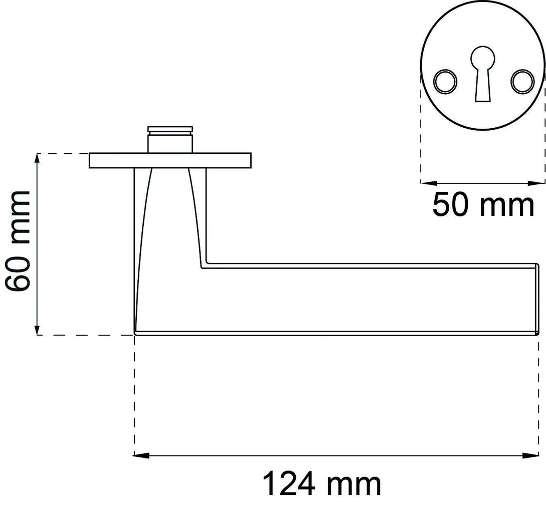 KÄEPIDE+VÕTMEKILP HABO DENVER KOMBI POLEERITUD MESSING