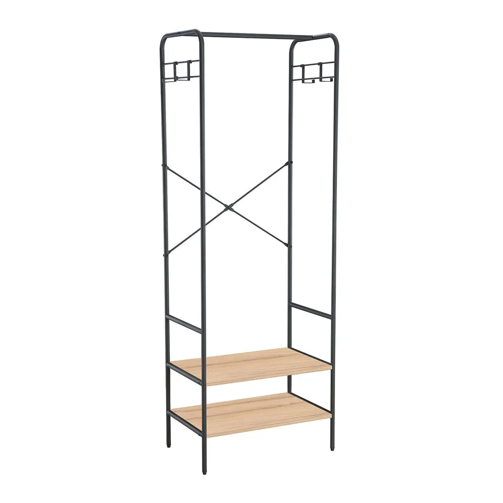 ESIKURIIUL HANNES 64X40XH180CM, RUSTIK MELAMIIN