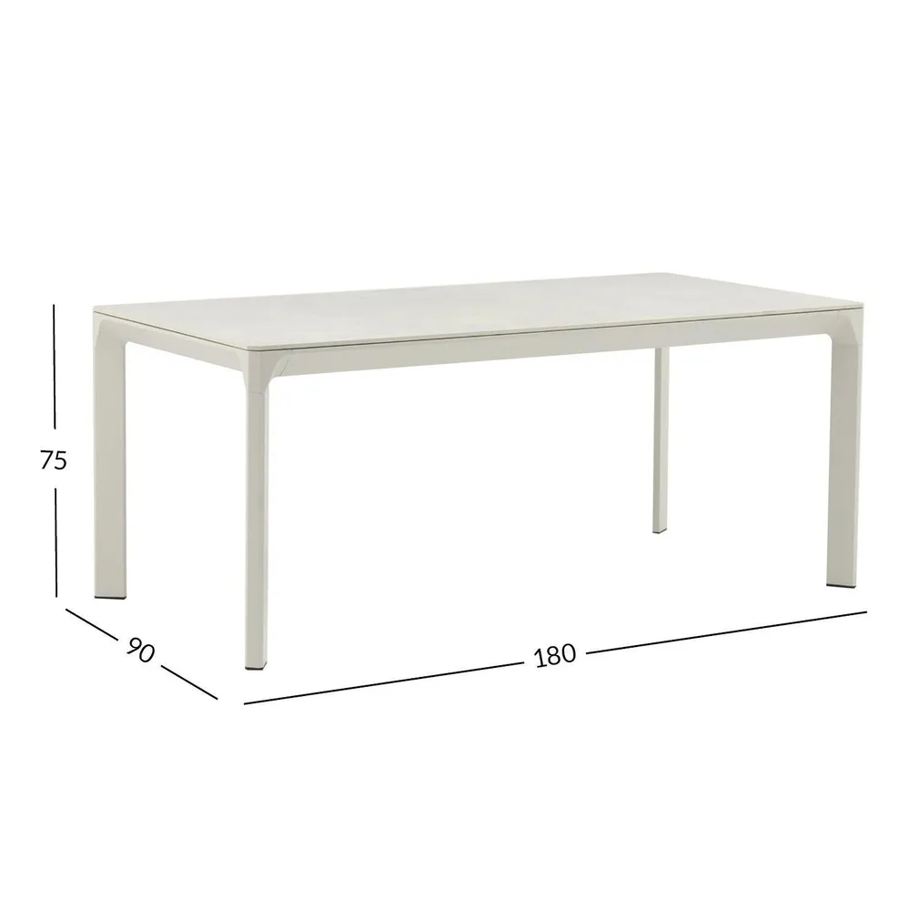 LAUD MELROSE 180X90XH75CM, BEEŽ