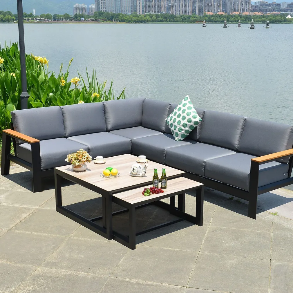 AIAMÖÖBLIKOMPLEKT FELINO NURGADIIVAN JA 2 LAUDA, MUST