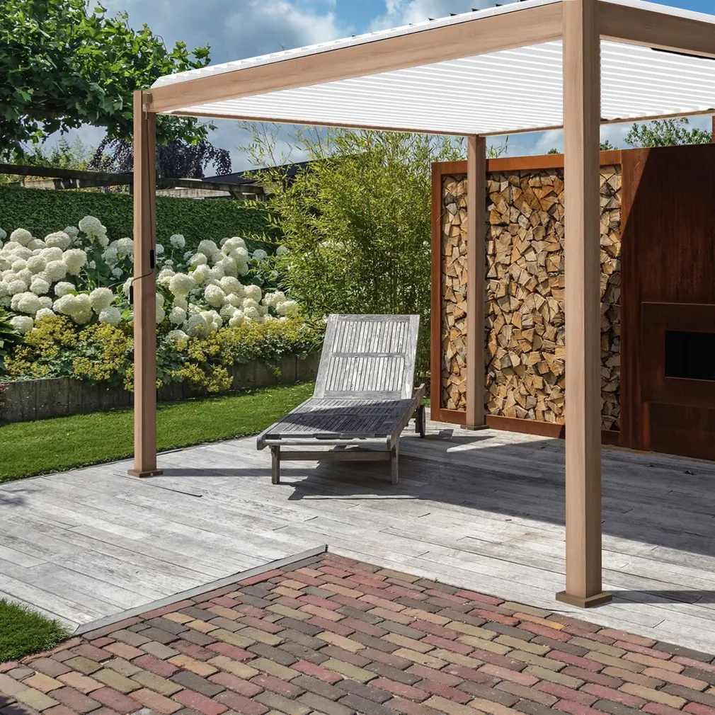 VARIKATUS MIRADOR-111 3X4M, HELE PUIDUDEKOOR