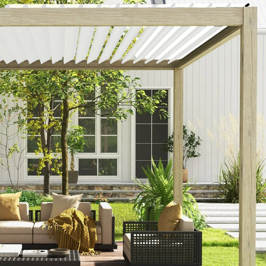 VARIKATUS MIRADOR-111 3X4M, HELE PUIDUDEKOOR