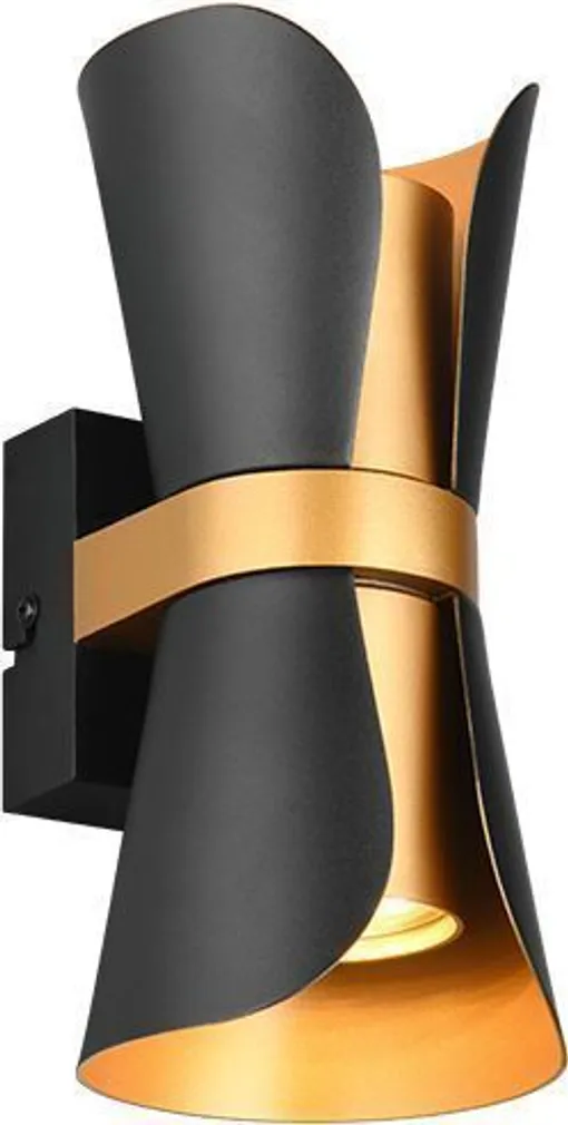 SEINALAMP TRIO COAT 2XGU10 IP20 MATT MUST/KULDNE