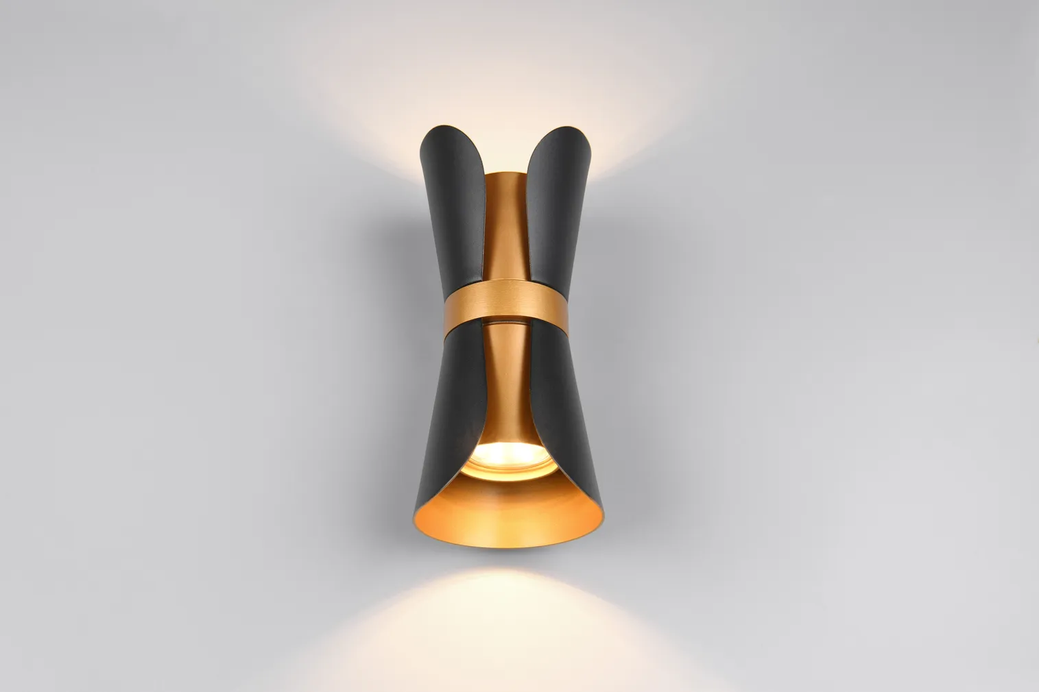 SEINALAMP TRIO COAT 2XGU10 IP20 MATT MUST/KULDNE