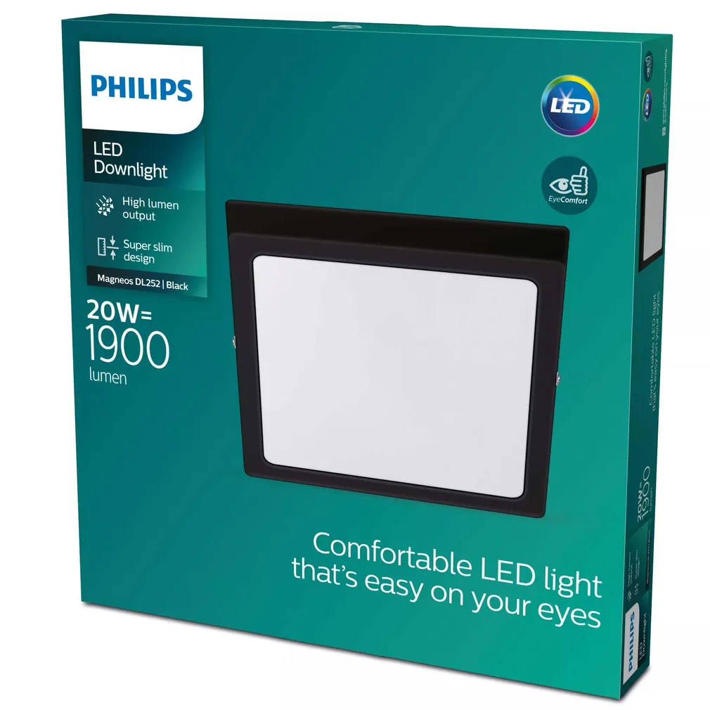 PLAFOON PHILIPS MAGNEOS DL252 KANDILINE 20W 2700K IP20 MUST