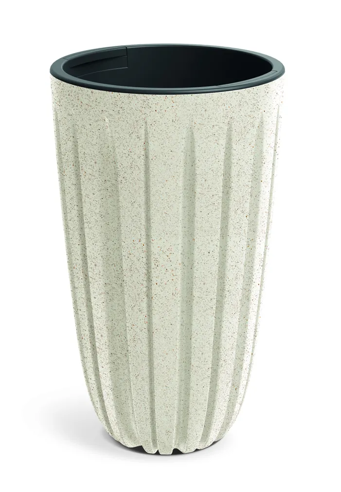 LILLEPOTT PROSPERPLAST WARIO ECO WOOD Ø29CM VALGE