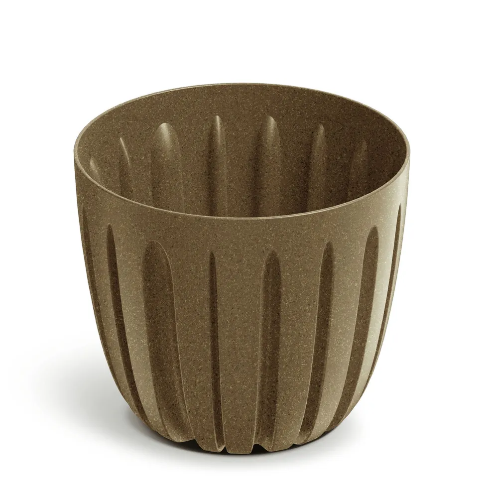 LILLEPOTT PROSPERPLAST WARIO ECO WOOD Ø13,8CM PRUUN