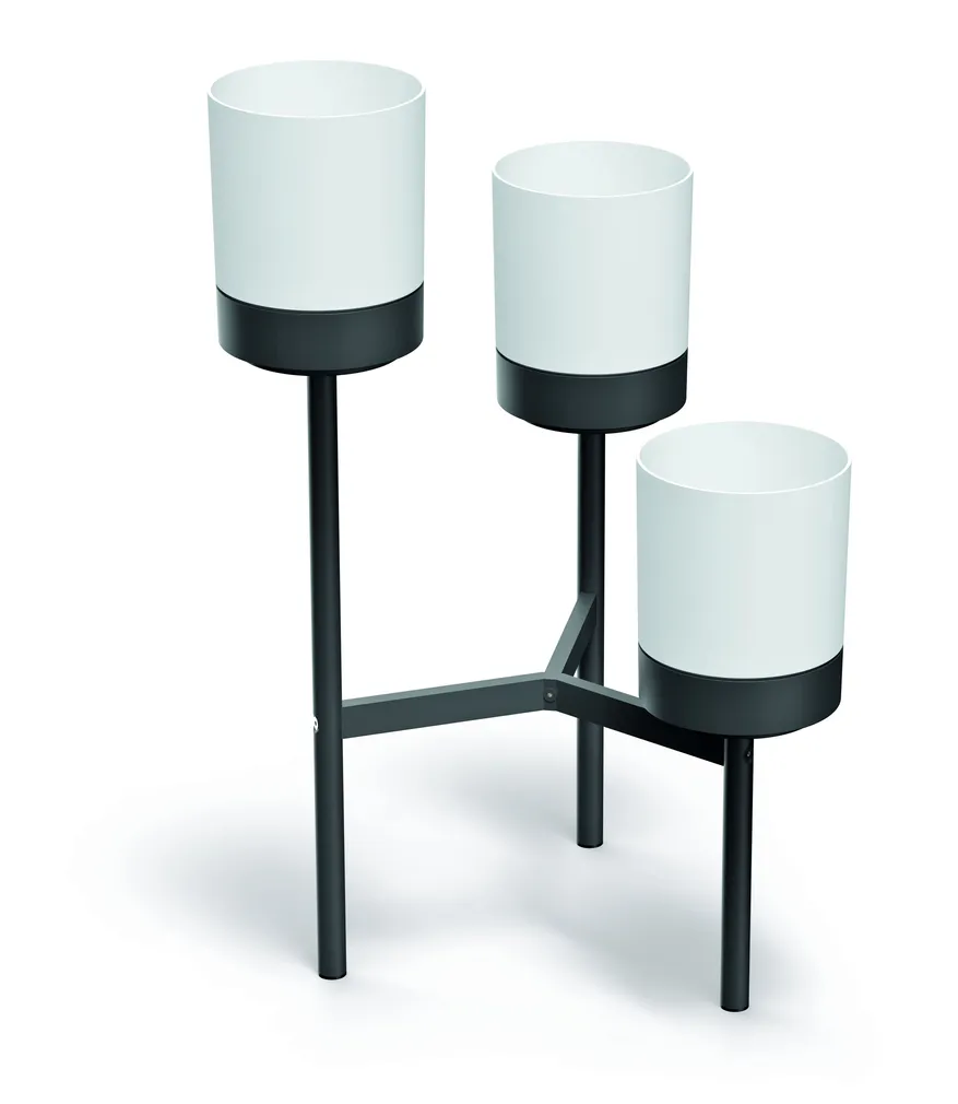 LILLEPOSTAMENT PROSPERPLAST BLOOMIE STAND 3 POTILE 80,5X49CM VALGE