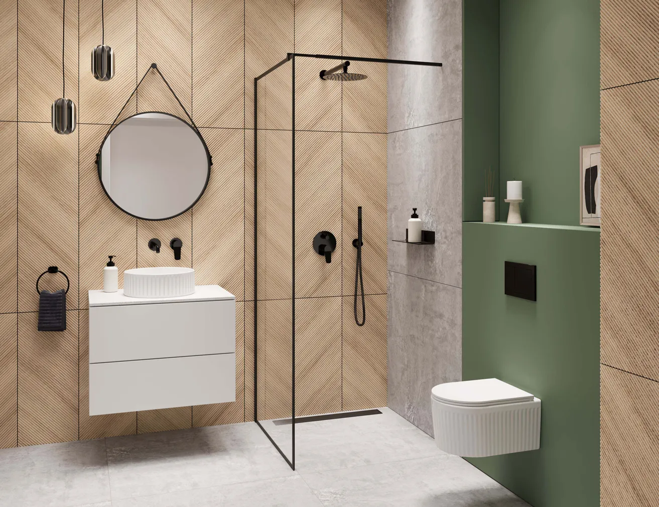 ÜLADUŠI KOMPLEKT INVENA 2F ALONIA TREND LÄIKIV MUST PEIDETUD