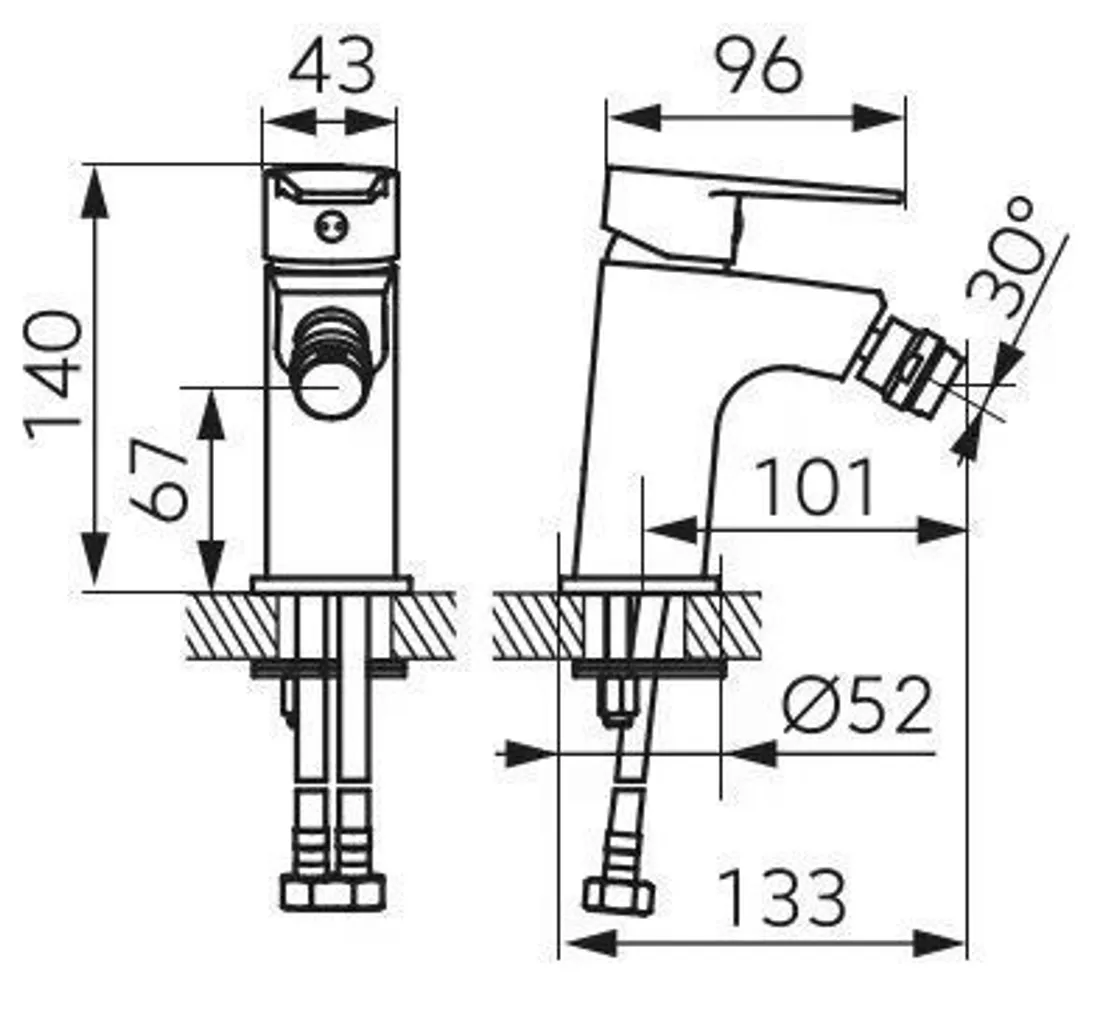 BIDEESEGISTI FERRO RENNTO BNT6, KROOM