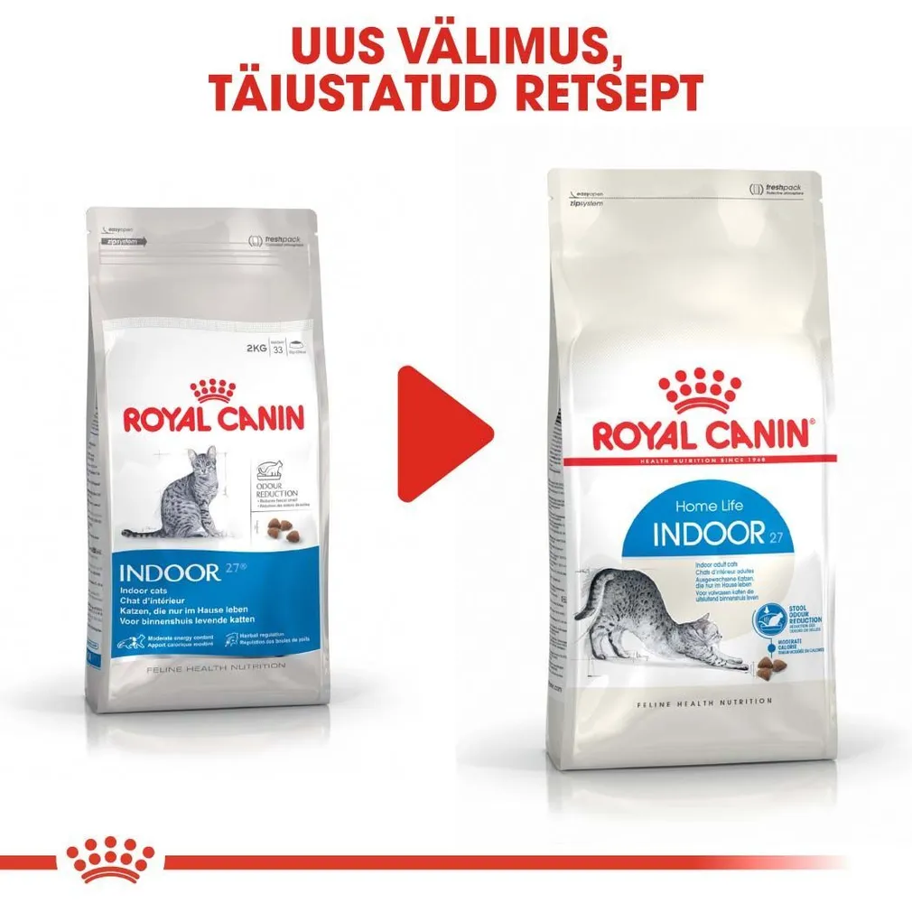 KUIVTOIT ROYAL CANIN INDOOR KASSIDELE 4KG