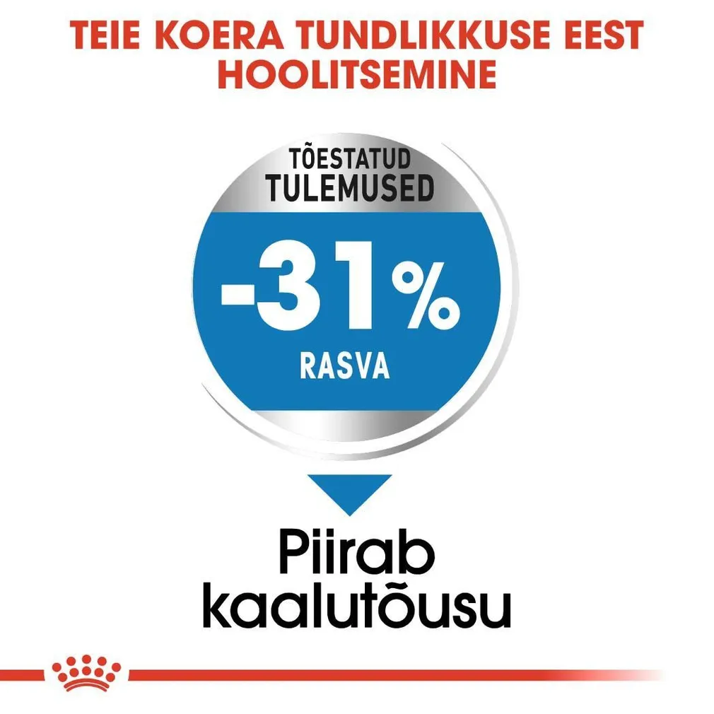 KUIVTOIT ROYAL CANIN LIGHT WEIGHT VÄIKEST KASVU KOERTELE 3KG