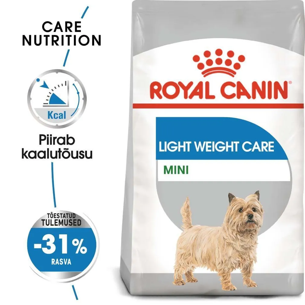 KUIVTOIT ROYAL CANIN LIGHT WEIGHT VÄIKEST KASVU KOERTELE 3KG