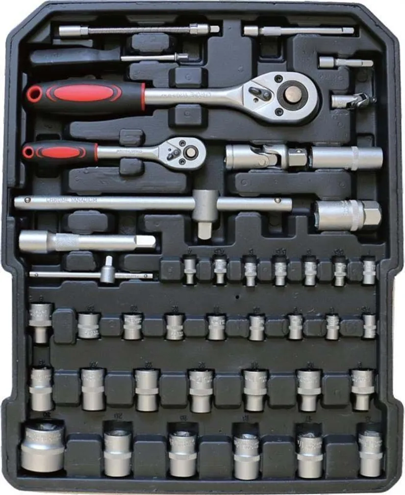 KÄSITÖÖRIISTA KOMPLEKT KOHVRIS, 253 OSA