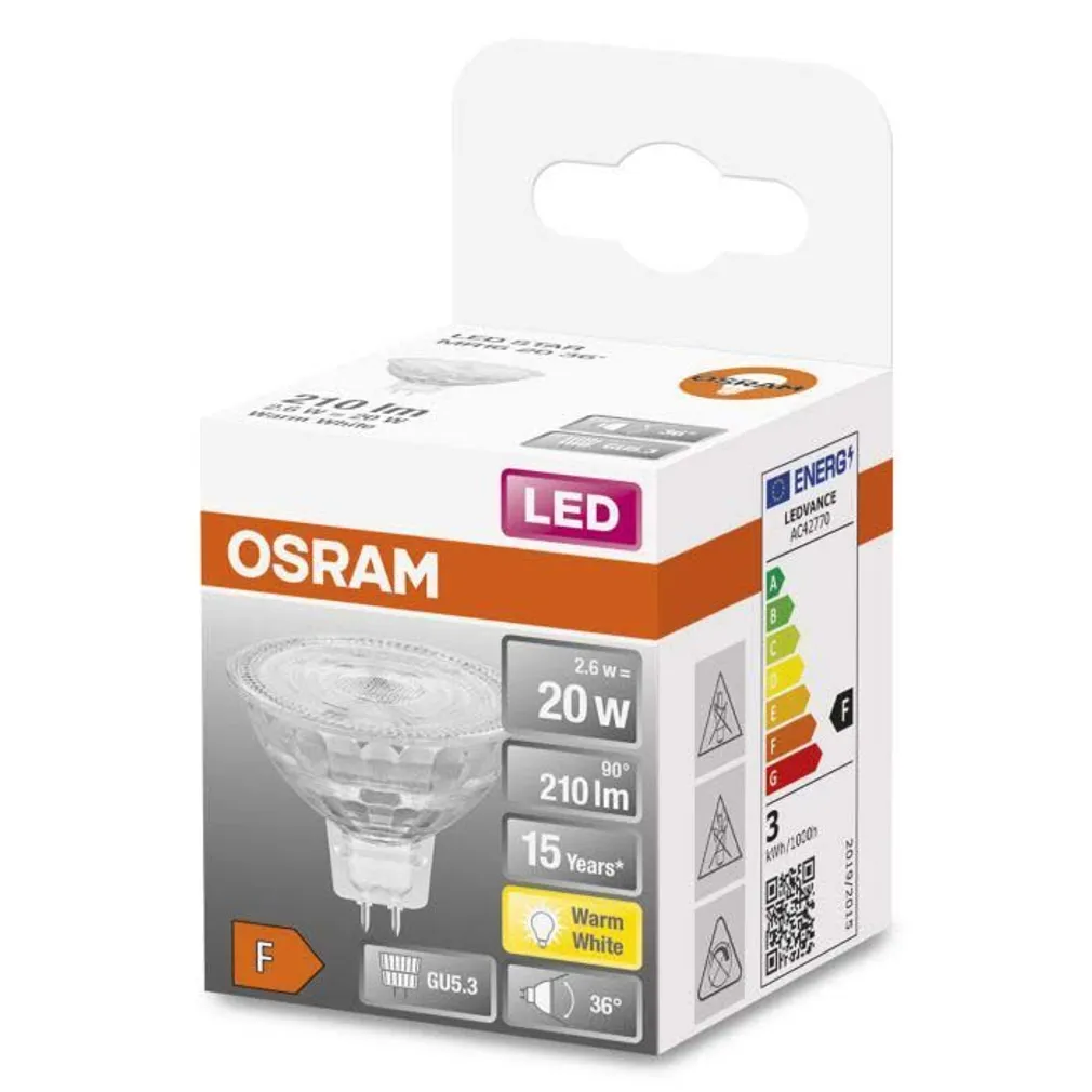 LED LAMP OSRAM STAR 2,1W 827 GU5.3 NON-DIM