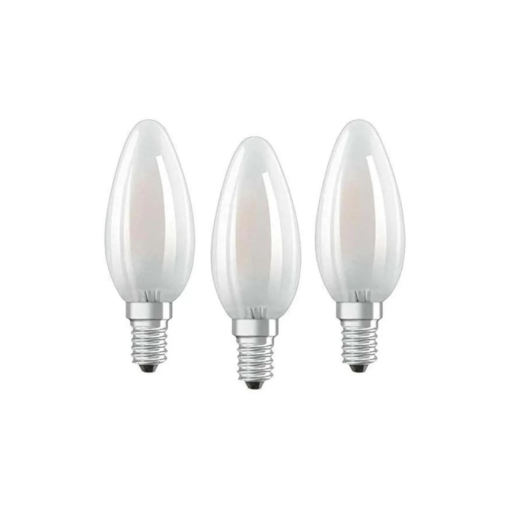 LED LAMP OSRAM BASE CLASSIC B FR 4W 827 E14 NON-DIM, 3TK/PAKK
