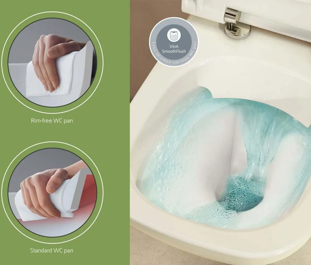 WC-POTT VITRA KOA R UNIV.ÄRAJOOKS SUJUVALT SULGUV PRILL-LAUD