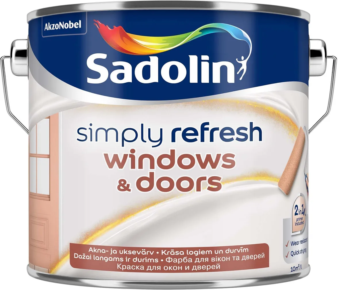 UKSE- JA AKNAVÄRV SADOLIN SIMPLY REFRESH BC 2,33L LÄBIPAISTEV POOLMATT