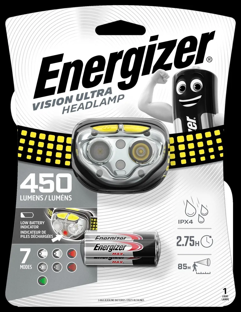 PEALAMP ENERGIZER VISION ULTRA LED 30-450LM 3XAAA