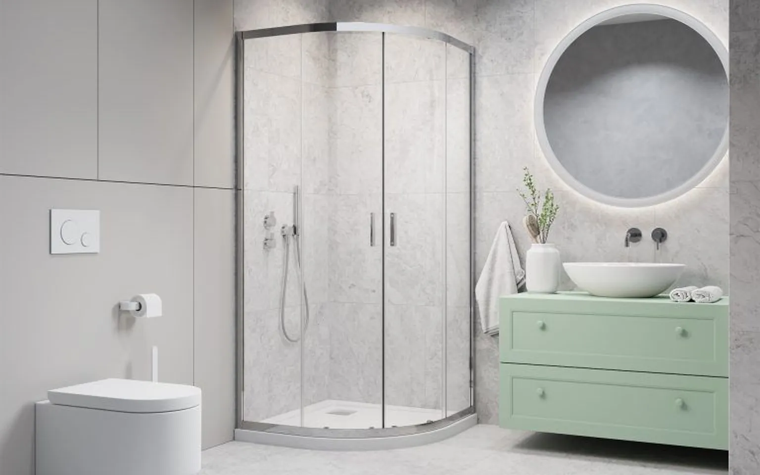 DUŠINURK RADAWAY ALIENTA A 90X90X190CM