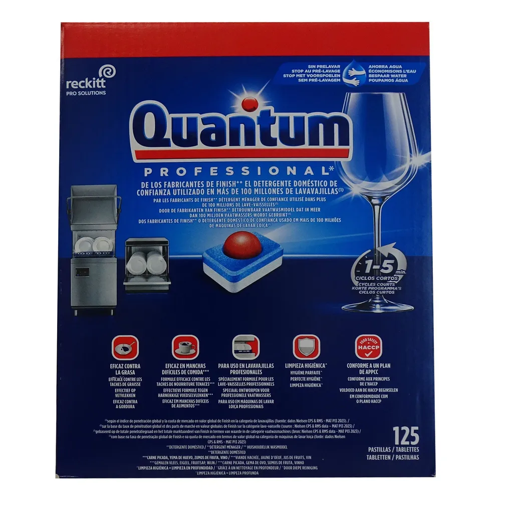 NÕUDEPESUKAPSLID FINISH QUANTUM PROFESSIONAL 125TK/PK