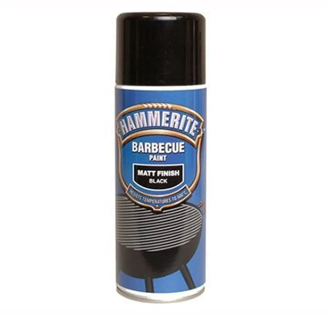 METALLIVÄRV HAMMERITE BBQ AEROSOOL, MATT MUST 400ML