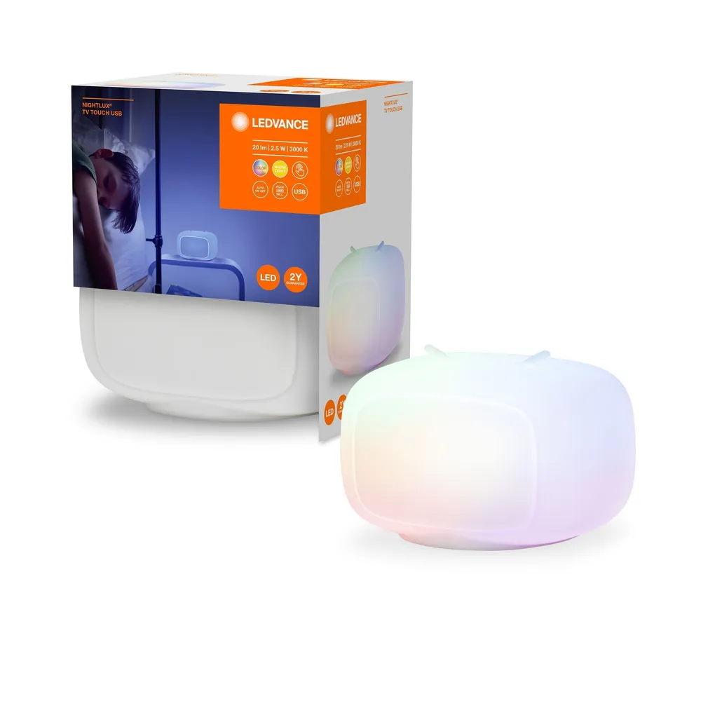 ÖÖVALGUSTI LEDVANCE NIGHTLUX TOUCH RGBW TV VALGE