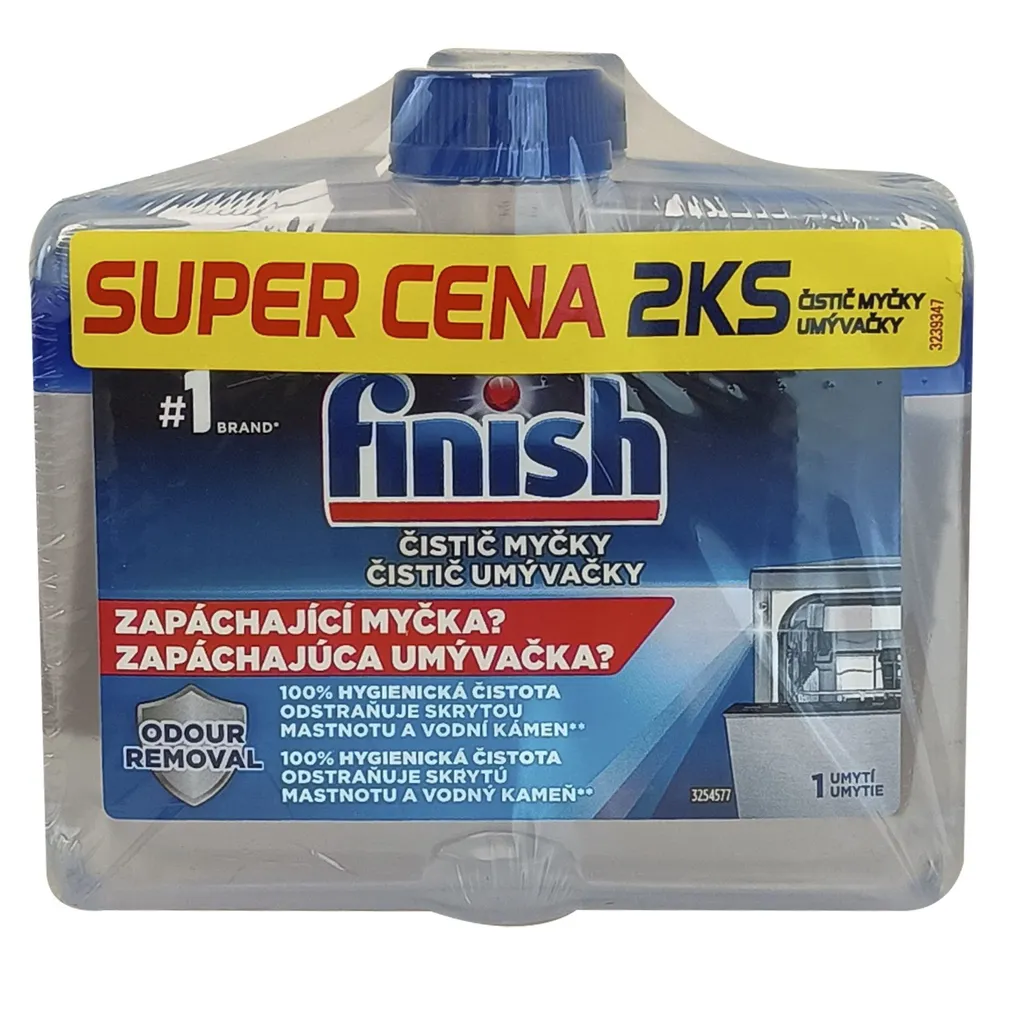 NÕUDEPESUMASINA PUHASTUSVAHEND FINISH 2X250ML