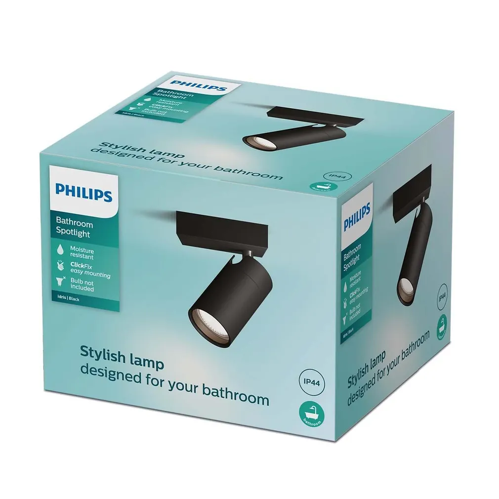 VANNITOAVALGUSTI PHILIPS IDRIS 5W HV IP44 MUST