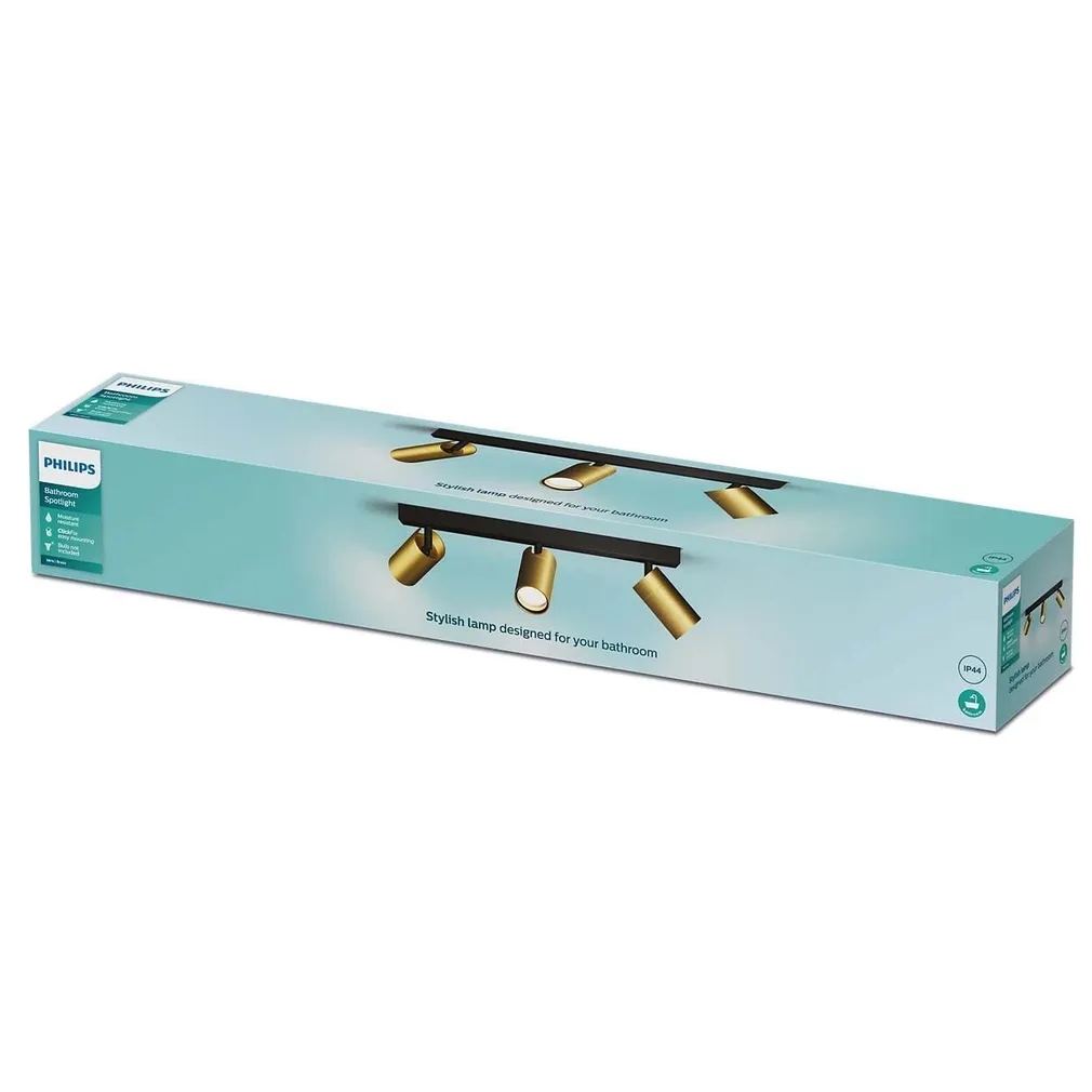 VANNITOAVALGUSTI PHILIPS IDRIS 3X5W HV IP44 MESSING