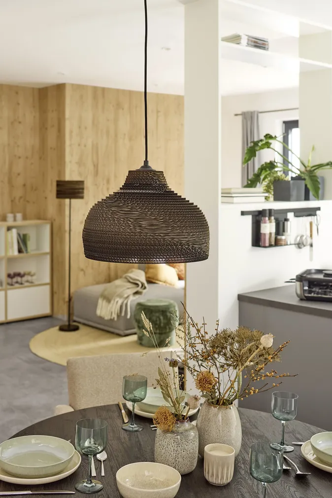 PÕRANDALAMP LEDVANCE DECOR CARDBOARD E27 SILINDRIKUJULINE PRUUN