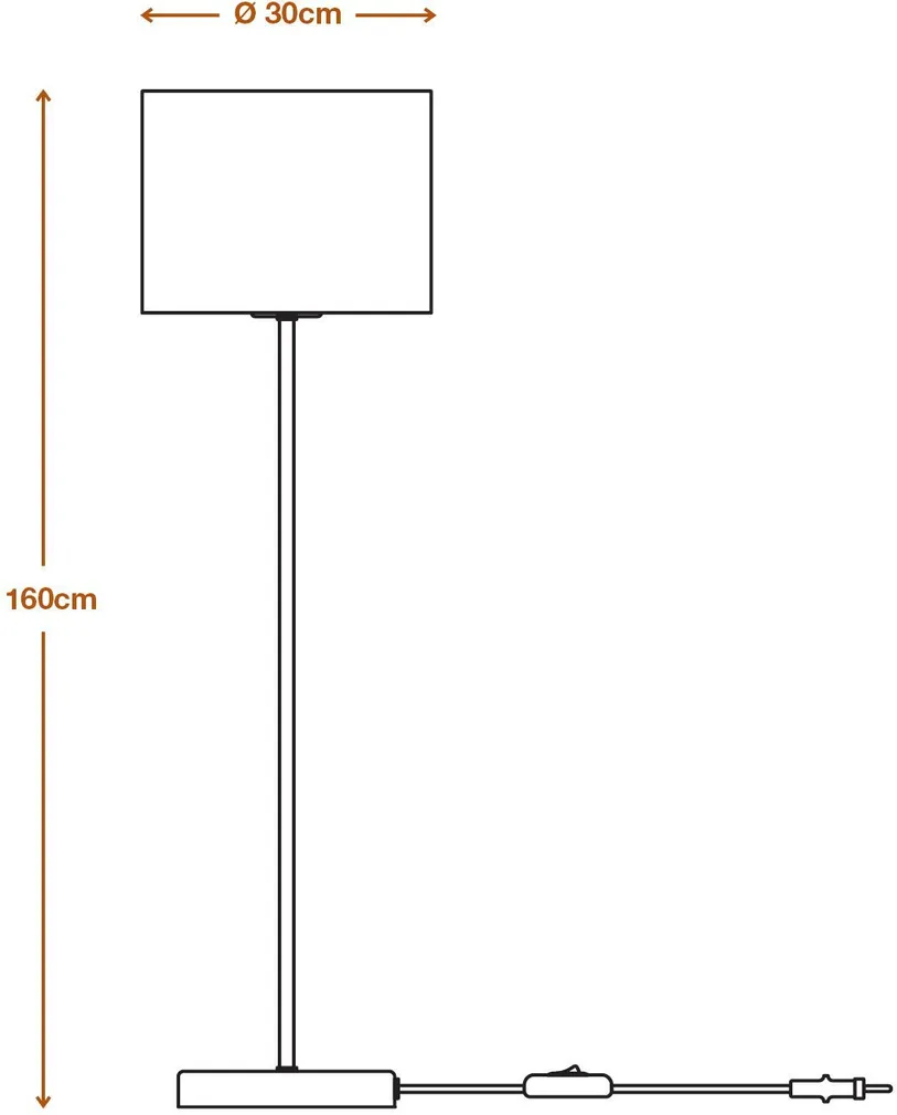 PÕRANDALAMP LEDVANCE DECOR CARDBOARD E27 SILINDRIKUJULINE PRUUN