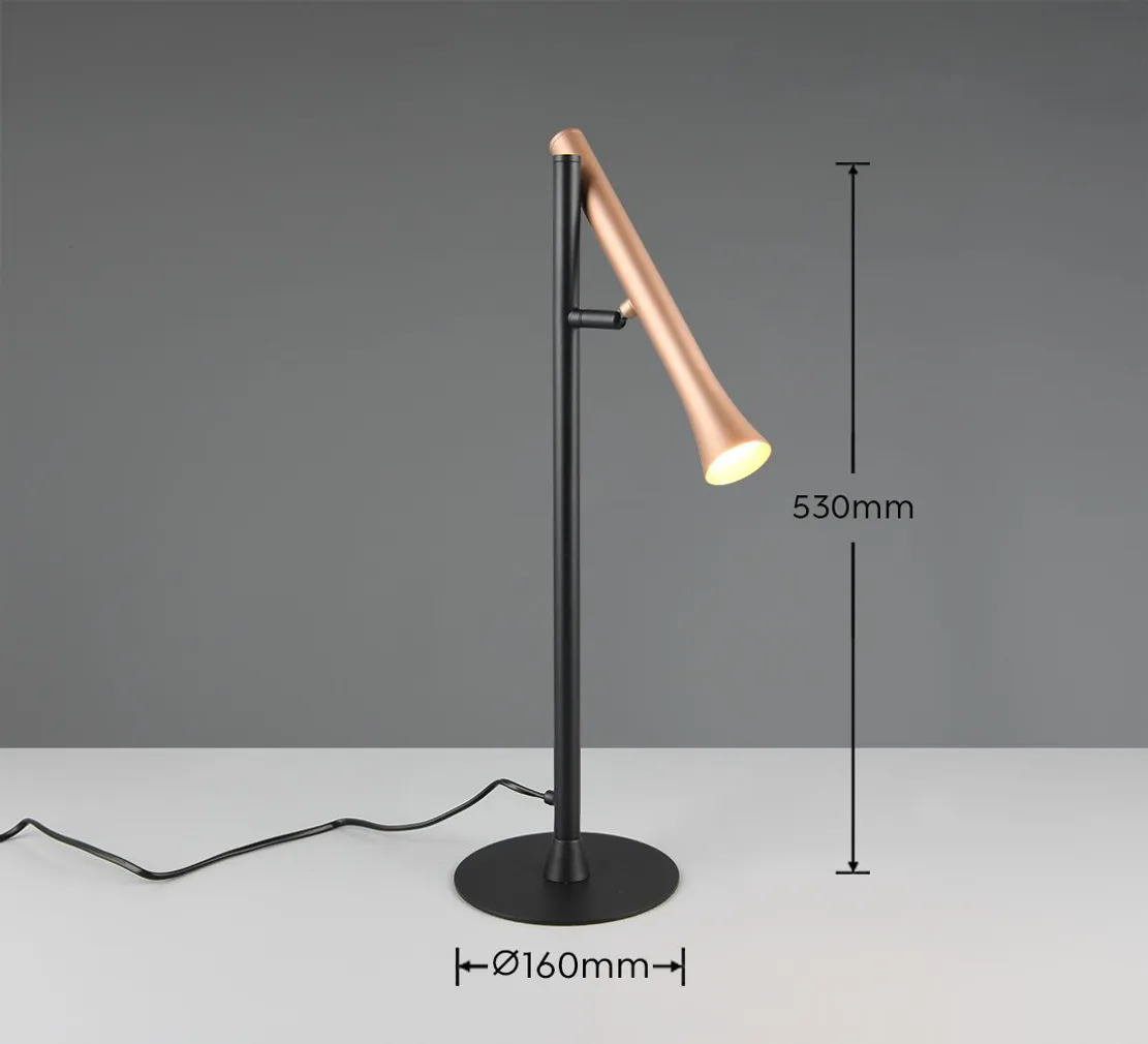 LAUALAMP TRIO FIATO LED MATT MUST/PRUUN