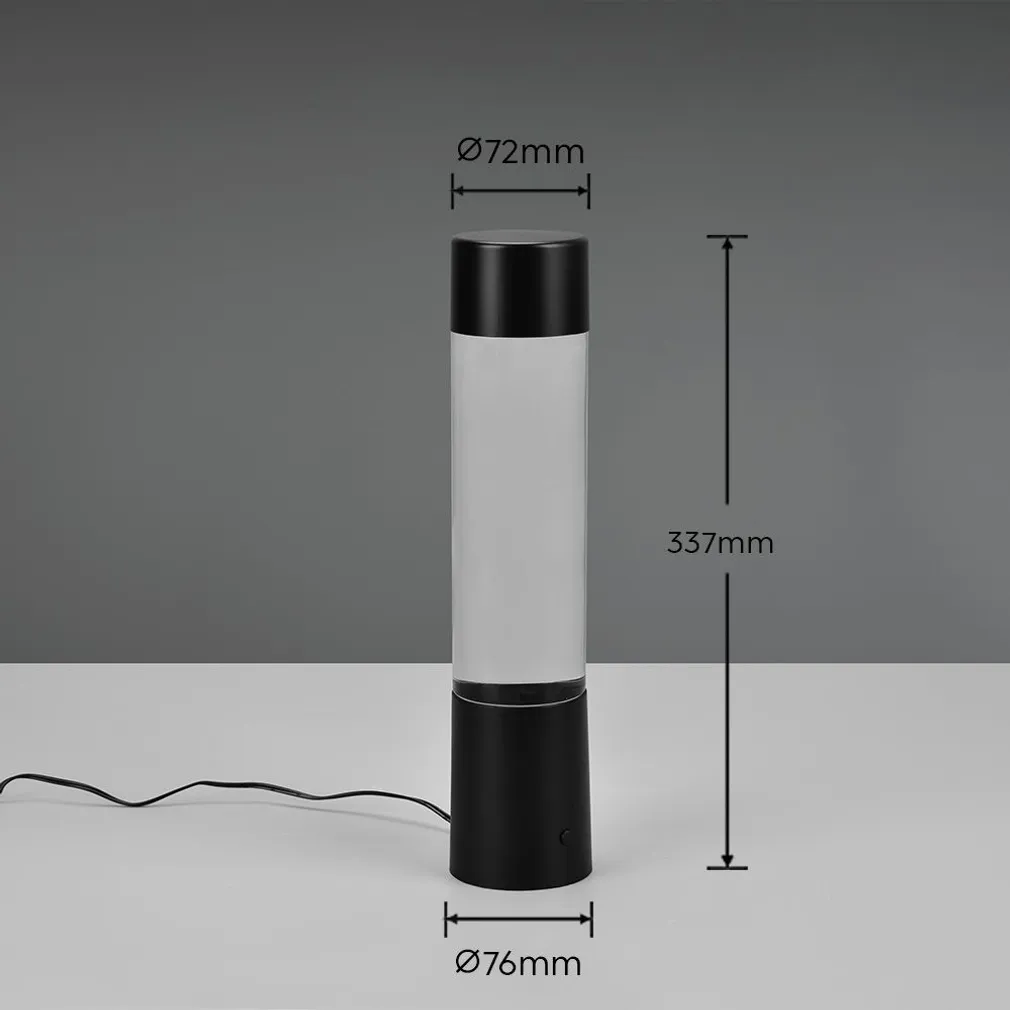 LAUALAMP TRIO GLITTER LED RGB MATT MUST