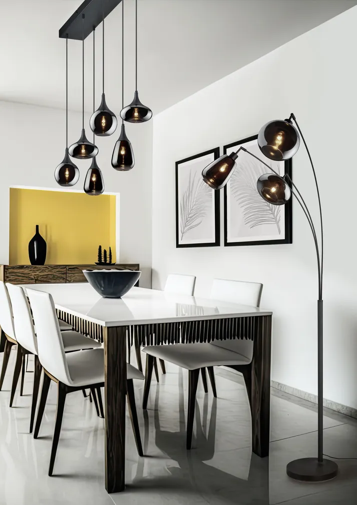 PÕRANDALAMP TRIO LUMINA 3XE14 MATT MUST