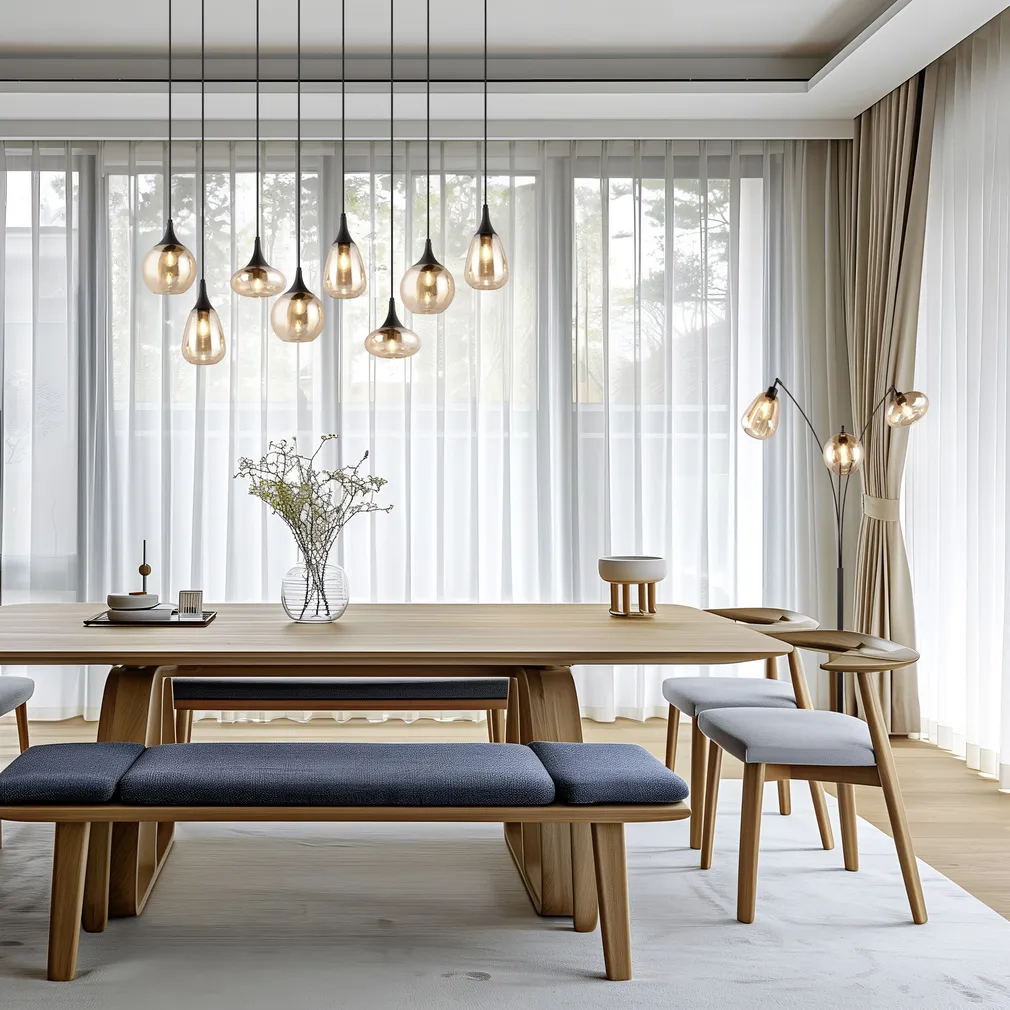 PÕRANDALAMP TRIO LUMINA 3XE14 MATT MUST/AMBER