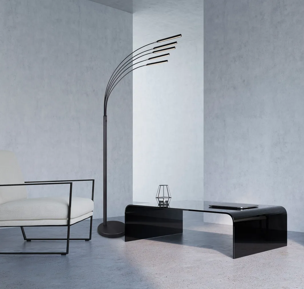 PÕRANDALAMP TRIO REED LED MATT MUST