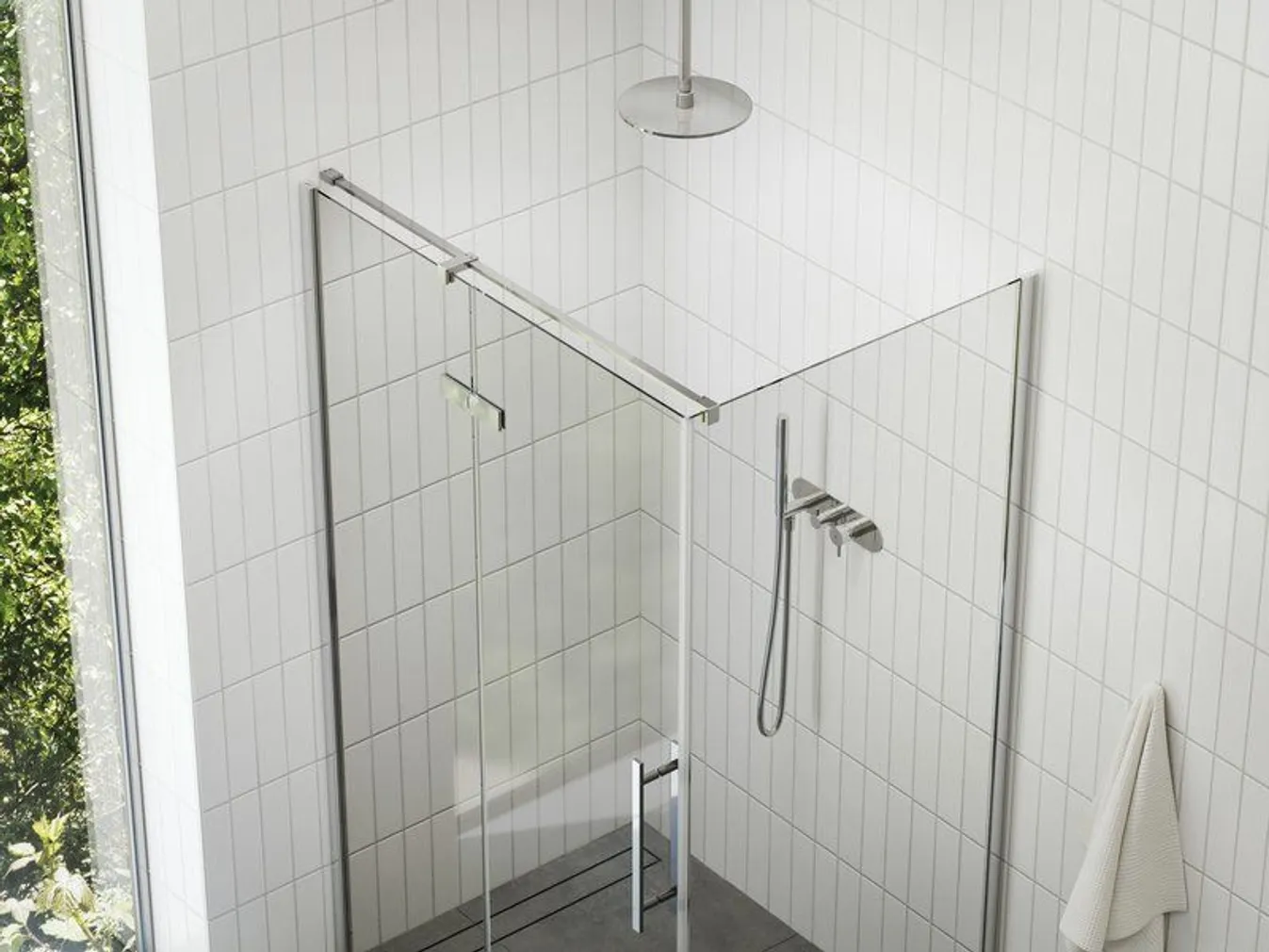 DUŠIKOMPLEKT RAVAK 100X195CM 5IN1 COSD2+COPS, SET13 KROOM